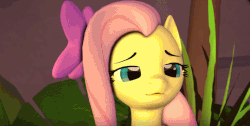 Size: 934x469 | Tagged: safe, artist:juiceboxalvin, fluttershy, g4, 3d, animated, bow, female, hair bow, solo, source filmmaker, wink, youtube link