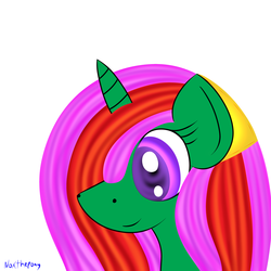 Size: 2500x2500 | Tagged: safe, artist:asknoxthepony, oc, oc only, oc:fluorescent light, pony, unicorn, fallout equestria, ex-raider, high res, portrait, solo