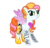 Size: 522x502 | Tagged: safe, artist:starryoak, honolu-loo, oc, pegasus, pony, g3, ear piercing, magical lesbian spawn, nose piercing, offspring, parent:grace lightning, parent:scootaloo, piercing, simple background, tattoo, transparent background