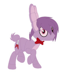 Size: 489x519 | Tagged: safe, artist:orangetheorange31, pony, bonnie (fnaf), five nights at freddy's, ponified, solo