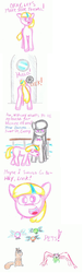 Size: 1088x3512 | Tagged: safe, artist:erthilo, octavia melody, oc, oc:puppysmiles, earth pony, parasprite, pony, squirrel, ask octavia, ask puppysmiles, vocational death cruise, g4, ask, door, earth pony oc, fanfic, fanfic art, female, filly, foal, hooves, mare, ocean, open mouth, teeth, tumblr