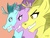 Size: 1280x960 | Tagged: safe, artist:symplefable, adagio dazzle, aria blaze, sonata dusk, siren, equestria girls, g4, my little pony equestria girls: rainbow rocks, 30 minute art challenge, grin, profile, smiling, the dazzlings, trio, true form