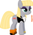 Size: 1155x1204 | Tagged: safe, artist:roger334, maud pie, earth pony, pony, g4, android 18, clothes, costume, crossover, dragon ball, dragon ball z, female, inkscape, jewelry, mare, necklace, nightmare night, pearl necklace, red ribbon army, simple background, solo, transparent background, vector