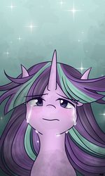 Size: 2700x4500 | Tagged: safe, artist:littlecloudie, starlight glimmer, g4, crying, female, loose hair, solo