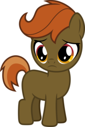 Size: 4000x5997 | Tagged: safe, artist:jeatz-axl, button mash, crusaders of the lost mark, g4, .svg available, absurd resolution, alternate hairstyle, background pony, buttonbetes, cute, cute as a button, hatless, liquid button, male, missing accessory, ponyscape, sad, simple background, solo, transparent background, vector