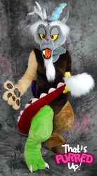 Size: 496x900 | Tagged: safe, artist:thatsfurredup, discord, g4, fursuit, irl, photo