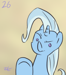 Size: 525x595 | Tagged: safe, artist:liracrown, part of a set, trixie, pony, unicorn, g4, female, liracrown's calendar, mare, part of a series, solo