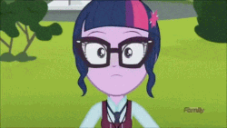 Size: 480x270 | Tagged: safe, screencap, sci-twi, twilight sparkle, equestria girls, g4, my little pony equestria girls: friendship games, animated, female, loop, solo