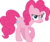 Size: 3574x2987 | Tagged: safe, artist:porygon2z, pinkie pie, g4, the cutie map, female, frown, high res, in our town, inkscape, looking at you, pinkie pie is not amused, raised hoof, simple background, solo, transparent background, unamused, vector, when she doesn't smile