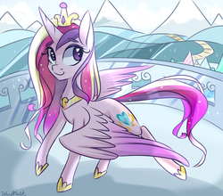 Size: 2500x2200 | Tagged: safe, artist:silbersternenlicht, princess cadance, g4, female, heart eyes, high res, solo, wingding eyes