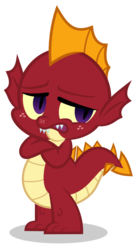 Size: 454x854 | Tagged: safe, artist:punzil504, garble, dragon, g4, baby dragon, cropped, male, simple background, solo, transparent background, vector, younger