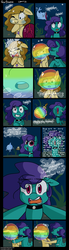 Size: 1100x4000 | Tagged: safe, artist:tralalayla, oc, oc only, oc:lindsay wildwave, dolphin, sea pony, turtle, ..., :i, :t, asphyxiation, boop, bracelet, bubble, choker, comic, descriptive noise, dialogue, drowning, eye contact, eyes closed, floppy ears, frown, meme, necklace, new bluwton, nose wrinkle, noseboop, open mouth, puffy cheeks, smiling, underwater, wide eyes