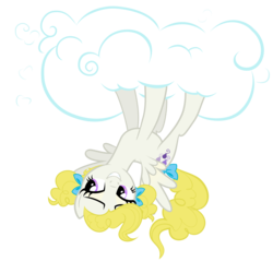 Size: 3072x3072 | Tagged: safe, artist:kmanalli, surprise, g1, g4, alternate hairstyle, cloud, female, g1 to g4, generation leap, high res, simple background, solo, transparent background, upside down