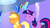 Size: 1280x720 | Tagged: safe, edit, edited screencap, screencap, applejack, rainbow dash, twilight sparkle, g4, games ponies play, my little pony: friendship is magic, eyes, no mouth, reaction image, wat, wide eyes