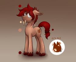 Size: 1280x1042 | Tagged: safe, artist:marsminer, oc, oc only, oc:pa-leo, sabertooth pony, male, reference sheet, solo