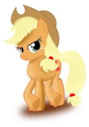 Size: 5000x7180 | Tagged: safe, artist:jdbener, applejack, g4, .svg available, absurd resolution, cowboy hat, crossed hooves, female, freckles, hat, looking at you, ponyscape, show accurate, simple background, solo, stetson, transparent background, vector