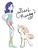 Size: 750x1000 | Tagged: safe, artist:sannykat, rarity, gem (race), pony, unicorn, g4, crossover, cutie mark, diamond, diamond and pearl, duo, duo female, female, gem, gemsona, hand on hip, mare, pearl, pearl (steven universe), ponified, shapeshifting, simple background, smiling, species swap, steven universe, white background