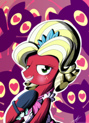 Size: 1600x2200 | Tagged: safe, artist:therandomjoyrider, big macintosh, earth pony, pony, brotherhooves social, g4, my little pony: friendship is magic, big macintosh gets all the stallions, crossdressing, drag, implied gay, male, orchard blossom, orchard blossom gets all the stallions, solo focus, stallion