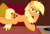 Size: 1750x1200 | Tagged: safe, artist:yuradhear, applejack, earth pony, pony, .mov, g4, bedroom eyes, female, hatless, jappleack, missing accessory, pony.mov, solo