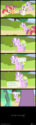 Size: 750x2580 | Tagged: safe, artist:dm29, apple bloom, diamond tiara, scootaloo, starlight glimmer, sweetie belle, earth pony, pegasus, pony, unicorn, crusaders of the lost mark, g4, bad end, comic, cutie mark crusaders, female, filly, mare, possible spoilers, this will end in communism