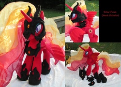 Size: 1054x757 | Tagged: safe, artist:drachefrau, nightmare star, princess celestia, g4, irl, photo, plushie