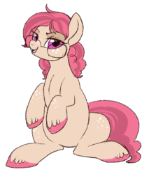 Size: 499x587 | Tagged: safe, artist:lulubell, oc, oc only, oc:sassafras, glasses, magical lesbian spawn, next generation, offspring, parent:babs seed, parent:twist, parents:babstwist, simple background, solo, transparent background