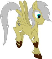 Size: 520x587 | Tagged: safe, artist:rexlupin, oc, oc only, oc:equal oddity, pegasus, pony, equal cutie mark, eyebrows, flying, grey hair, male, simple background, solo, stallion, transparent background, unshorn fetlocks