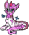 Size: 566x668 | Tagged: safe, artist:php166, oc, oc only, oc:suavis, butterfly, earth pony, original species, pony, cherry, cute, diabetes, female, lutei