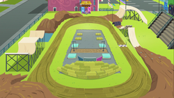 Size: 1366x768 | Tagged: safe, screencap, equestria girls, g4, my little pony equestria girls: friendship games, tri-cross relay field