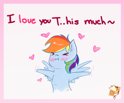 Size: 1200x1000 | Tagged: dead source, safe, artist:shiny-cooler, applejack, rainbow dash, earth pony, pegasus, pony, g4, blushing, chibi, cute, dashabetes, eyes closed, female, hat, heart, lesbian, mare, ship:appledash, shipping, weapons-grade cute