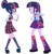 Size: 6854x7200 | Tagged: safe, artist:greenmachine987, sci-twi, twilight sparkle, equestria girls, g4, my little pony equestria girls: friendship games, absurd resolution, clothes, crystal prep academy, crystal prep academy uniform, crystal prep shadowbolts, duo, face to face, glasses, long hair, necktie, open mouth, photoshop, pleated skirt, school tie, school uniform, schoolgirl, shocked, simple background, skirt, transparent background, twilight sparkle (alicorn), twolight, vector, waving