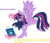 Size: 878x754 | Tagged: safe, artist:mlpazureglow, twilight sparkle, alicorn, pony, g4, book, female, flying lesson, magic, mare, solo, twilight sparkle (alicorn)