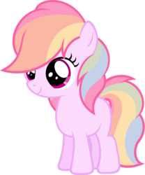 Size: 1099x1321 | Tagged: safe, artist:zacatron94, oc, oc only, oc:soda pop, female, filly, magical lesbian spawn, offspring, parent:pinkie pie, parent:rainbow dash, parents:pinkiedash, solo