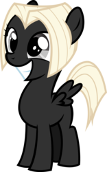 Size: 1373x2194 | Tagged: safe, artist:outlawedtofu, oc, oc only, oc:astral, pegasus, pony, fallout equestria, fallout equestria: outlaw, blank flank, female, filly, simple background, solo, transparent background, vector, younger