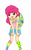 Size: 800x1280 | Tagged: safe, artist:cute_pinkie7, pinkie pie, human, g4, clothes, cute, female, humanized, school, socks, solo