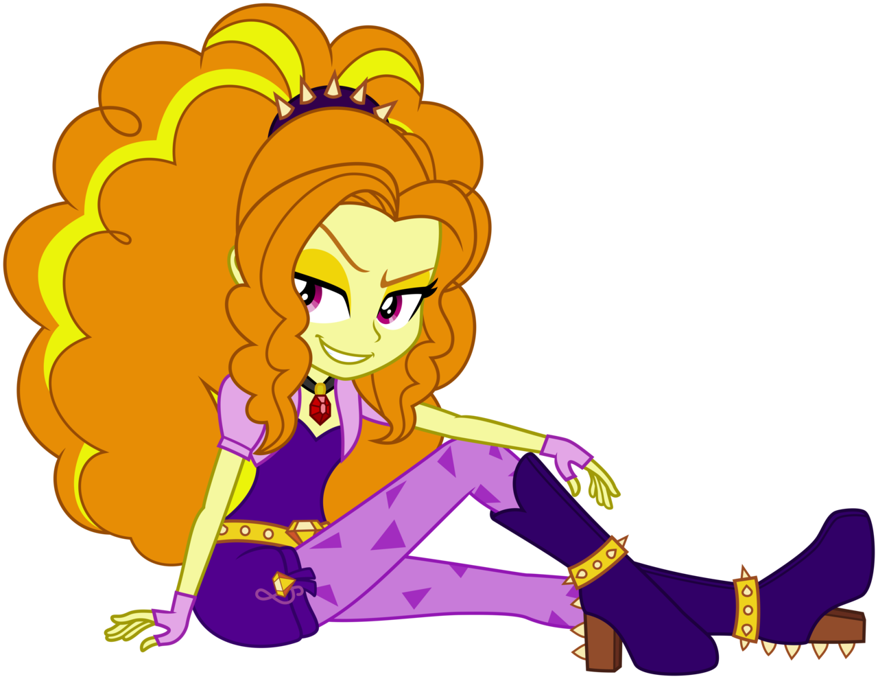 1002398 - absurd resolution, adagio dazzle, amulet,  artist:missgoldendragon, boots, clothes, commission, equestria girls,  necklace, rainbow rocks, safe, shoes, simple background, sitting, solo,  .svg available, transparent background, vector - Derpibooru