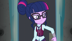 Size: 1280x720 | Tagged: safe, edit, edited screencap, screencap, sci-twi, twilight sparkle, equestria girls, g4, my little pony equestria girls: friendship games, clothes, crystal prep academy uniform, school uniform, uniform