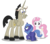 Size: 2813x2481 | Tagged: safe, artist:aleximusprime, discord, princess celestia, princess luna, alicorn, pony, g4, accord (alicorn), cewestia, filly, high res, pink-mane celestia, ponified, simple background, transparent background, woona, younger