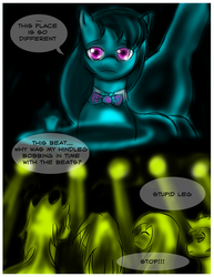 Size: 1200x1553 | Tagged: safe, artist:gunslingerpen, octavia melody, oc, comic:allegrezza, g4, nightclub