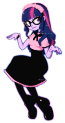 Size: 715x1347 | Tagged: safe, artist:nickleerie, sci-twi, twilight sparkle, equestria girls, g4, my little pony equestria girls: friendship games, alternate clothes, alternate hairstyle, cute, female, simple background, solo, transparent background, twiabetes