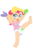 Size: 722x1106 | Tagged: safe, artist:the-crusader-network, pinkie pie, human, g4, age regression, barefoot, cute, diaper, feet, female, humanized, paint, poofy diaper, solo, younger