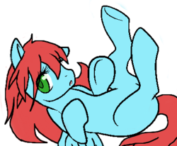 Size: 390x322 | Tagged: safe, artist:crispycreme, artist:steelsoul, oc, oc only, oc:ruby soul, pegasus, pony, base used, blank flank, female, mare