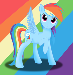 Size: 2656x2736 | Tagged: safe, artist:deannaphantom13, rainbow dash, g4, female, high res, looking at you, smiling, solo