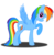 Size: 2038x2094 | Tagged: safe, artist:deannaphantom13, rainbow dash, g4, female, high res, looking at you, raised hoof, simple background, smiling, solo, transparent background