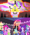 Size: 660x768 | Tagged: safe, screencap, applejack, fluttershy, pinkie pie, rainbow dash, rarity, sunset shimmer, equestria girls, g4, my little pony equestria girls: friendship games, bill cipher, crossover, dipper and mabel vs. the future, disney xd, gravity falls, image macro, male, meme, portal, spoiler, spoilers for another series, weirdmageddon