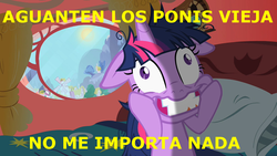 Size: 1280x720 | Tagged: safe, screencap, twilight sparkle, g4, meme, spanish, translated in the comments