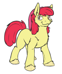 Size: 519x621 | Tagged: safe, artist:donlawride, apple bloom, earth pony, pony, g4, a link to equestria, crossover, female, solo, the legend of zelda