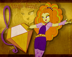 Size: 2500x2000 | Tagged: safe, artist:zeven-dust, adagio dazzle, equestria girls, g4, my little pony equestria girls: rainbow rocks, amulet, clothes, female, fingerless gloves, gloves, high res, necklace, open mouth, signature, singing, solo, spikes