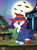 Size: 743x1000 | Tagged: safe, artist:pixelkitties, rarity, bat, g4, badge, captain america, clothes, costume, female, full moon, hat, marvel, marvel cinematic universe, moon, night sky, nightmare night, peggy carter, solo, stars