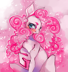 Size: 635x666 | Tagged: safe, artist:suippumato, pinkie pie, g4, female, fluffy mane, solo